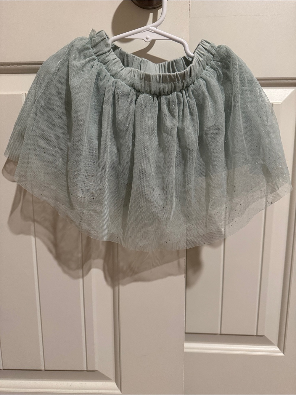 Carter's Sage Green Tulle Skirt with Sparkle